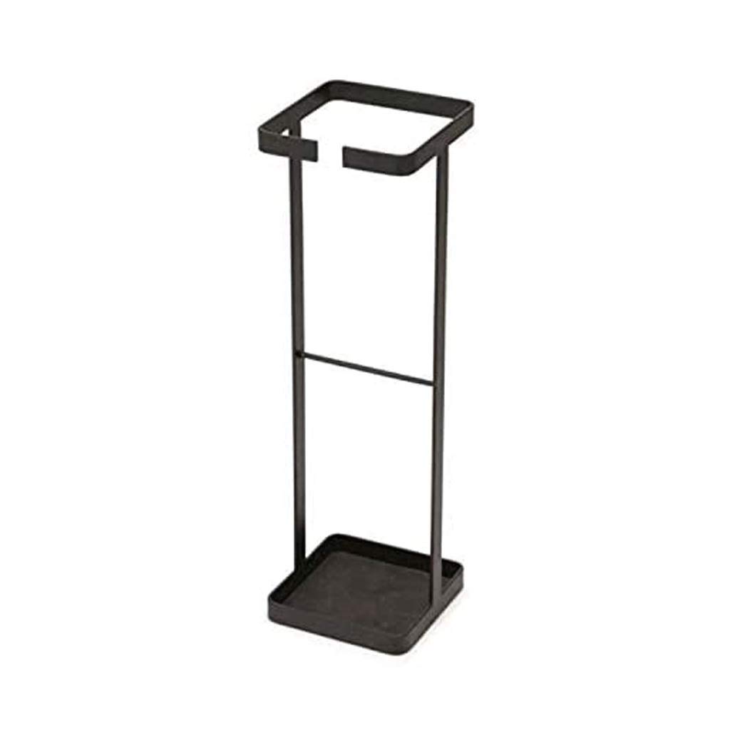 MOBYGKFY Umbrella Stand Black Wrought Iron Bracket with Drip Tray for Home Floor Storage Frame Long Handle