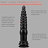 BDSMLOVE Analdildo XXL,riesen Dildo 32 CM groß Analplug Buttplug Analspielzeuge Fisting Sexspielzeug Analdehner erotisches Sex Spielzeug ab 18 für Paare Frauen Männer extrem (Schwarz) #5