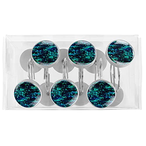 Crochets rideau de douche sirène en acier inoxydable lot de 12 - 6