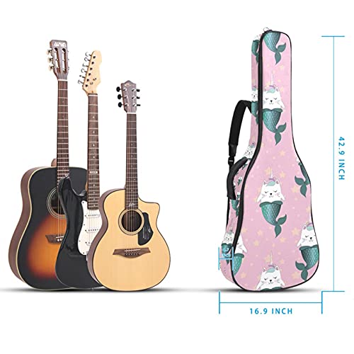 Sac à dos pour guitare classique et ukulélé rose licorne - 5