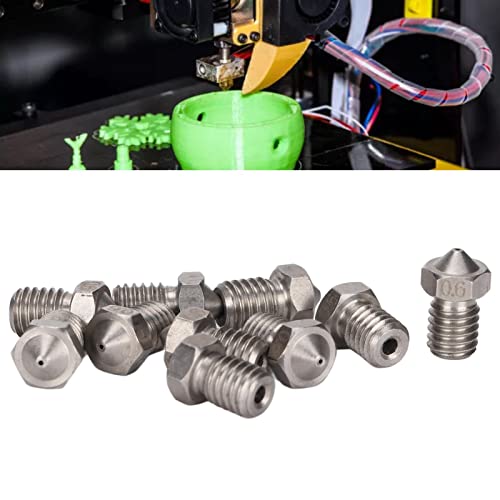 Bicos de extrusora, fino acabamento Bicos de impressora 3D Desempenho de abrasão Pequeno volume para