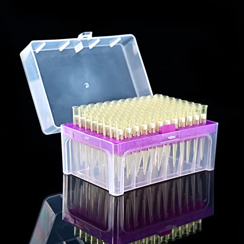Labalpha 200Μl Filtering Pipette Tips - Universal Filtered Pipette Tips 200Ul, Rnase/Dnase Free, 96 Tips, (Random Color) #TOP3