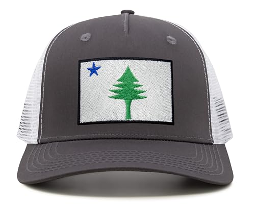 Image of International Tie State Hat for Men and Women, Adjustable Snapback Trucker Baseball Cap with Embroidered Patch