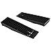 Produktbild HOMCOM 2-teiliges Set Auffahrrampe Schwellenrampe Bordsteinrampe Gummirampen 3T PP Schwarz 70 x 19,5 x 7,8 cm