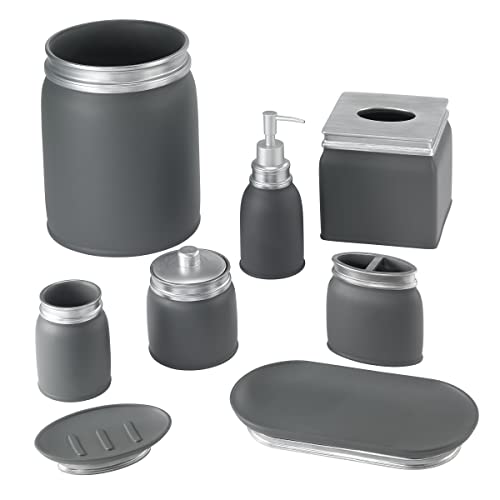 Avanti Linens - Toothbrush Holder, Decorative Bathroom Accessories (Memphis Gray Collection) #TOP3