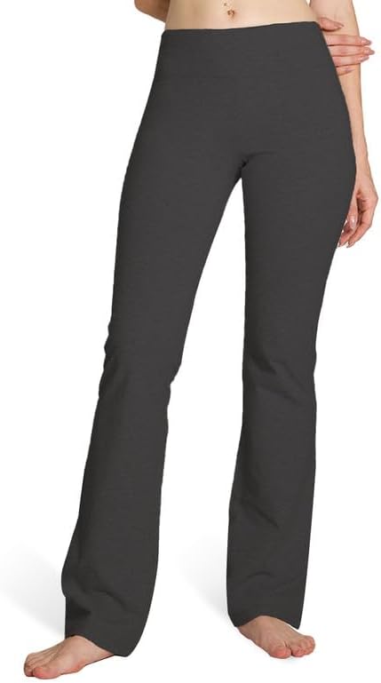 S-XXXL 29''31''33''35'' Inseam Women's Cotton Bootcut Pants Inner Pocket