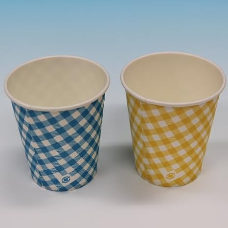 Amazon 紙コップ ７オンス チェック柄３色アソート ２０００個 使い捨てドリンクカップ オンライン通販