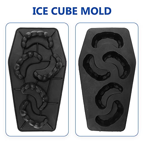 Veemoon 3D Ice Cube Mold Silicone Tray, Halloween Ice Cube Mold Vampire Teeth Ice Cube Tray Candy Halloween Mold Ice Maker Diy Kitchen Accessories #TOP2