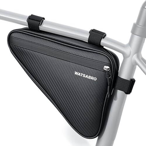 WATSABRO Fahrradtasche Rahmen wasserdichte Dreieckstasche Fahrrad Rahmentasche für MTB Rennrad Gravelbike Handytasche Werkzeugtasche Schlüsselhalter für E-Bike Zubehör