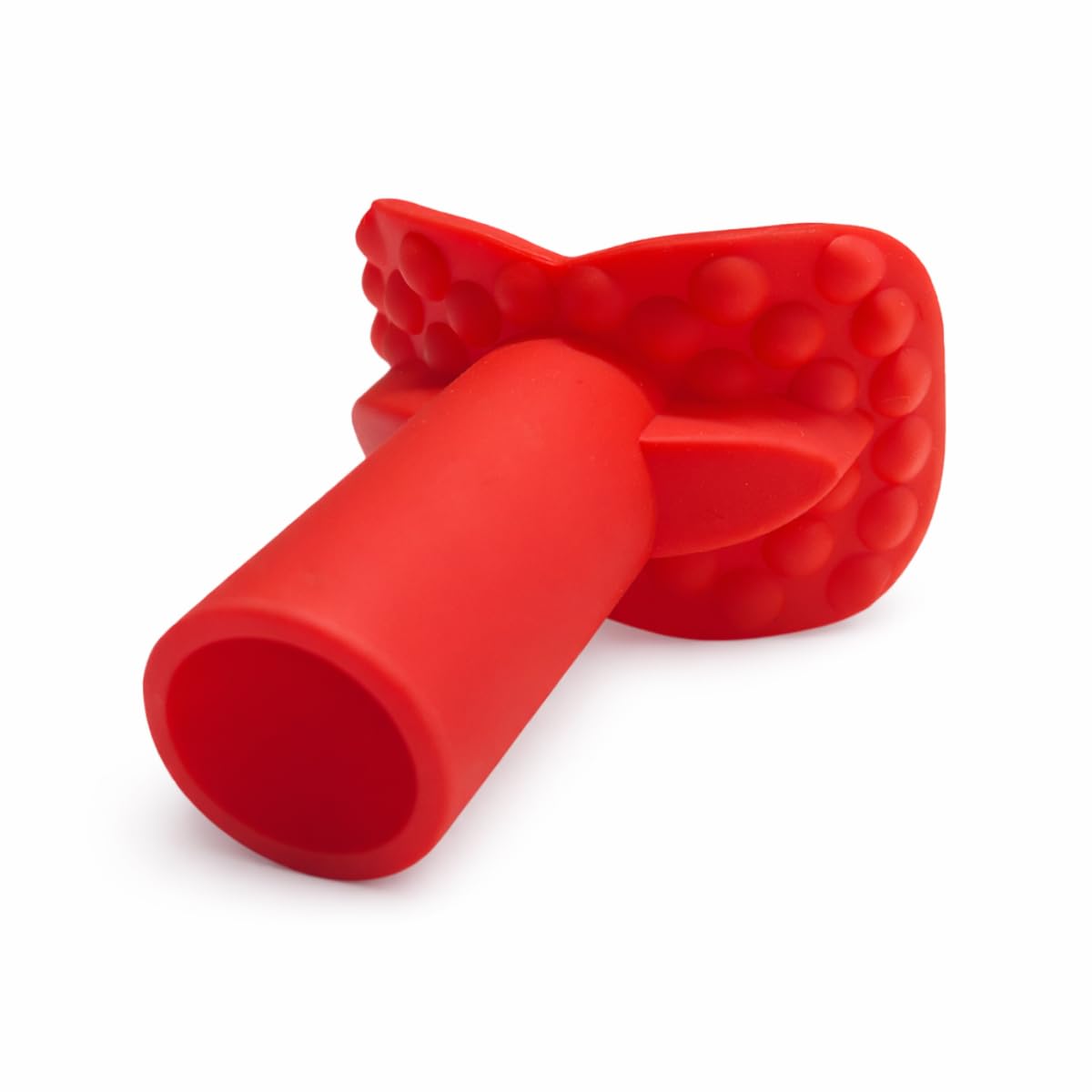 Lippenvibrator Vibrationsgerät für Mund- & Gesichtsmotorik Silikon-Mundstück wiederaufladbar Rot