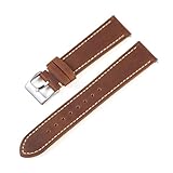 Cinturini universali per Orologi da Uomo in Pelle Vintage 18 mm 20 mm 22 mm Bracciale con sgancio rapido per Orologi,Dark Brown-18mm