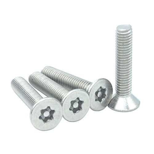 M6 Tamper-Resistant Security Screws Flat Head Assortment Kit 6-Lobe Torx Screws #TOP4