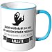 Produktbild JUNIWORDS Tasse - Ich denke an Ballett - Wähle Motiv & Farbe - Blau