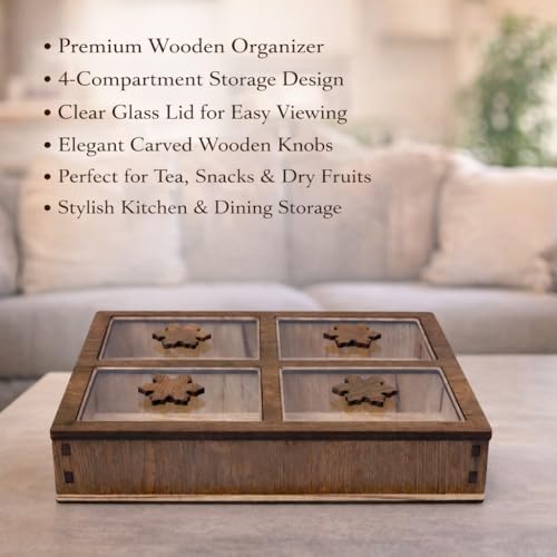 Image of Decorative Square Empty DryFruits Storagebox /Wooden DryFruitbox /Sweetsbox /Wooden Dry Fruitbox /Giftbox /Mukhwashbox, Sopari Storagebox