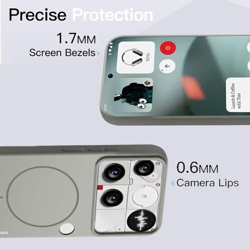Image of KARWAN️ Magnetic Wireless Ultra Slim-Fit Back Case Cover for Nothing Phone 3 |Hard PC Case Cover| Ultra-Thin & Light Weight with [Ultra Premium Feel] Case for Nothing Phone 3 (6.67 inch) (Grey)