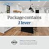 Schlage F170 ACC 622 LH Left Handed Accent Door Lever, One Sided Non-Turning Dummy Door Handle, Matte Black