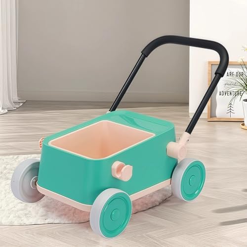 【Banefu】2025新しいベビーカー、手押し車兼おもちゃカート、1〜3歳ウォーカー、歩行練習、多機能、安全、静音、出産祝い、誕生日プレゼント (緑)