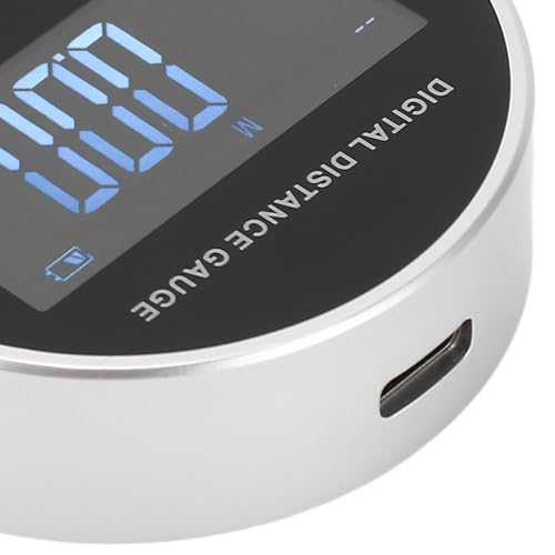 Digitales Maßband, 0-656.2ft Messbereich LCD-Display Elektronische Rolling Lineal Wiederaufladbare Einheit Schalten Rolling Abstand Messwerkzeug für Kurve flach Messung