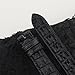Handdn Handmade Black Double Hornback Nubuck Lining Alligator Leather Watch Band,Quick Release Leather Watch Bands 16mm 18mm 19mm 20mm 22mm For Men And Women