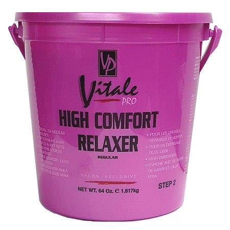 Vitale Pro High Comfort Hair Relaxer Regular | Straightening and Smoothing System | 100% Straight No Frizz