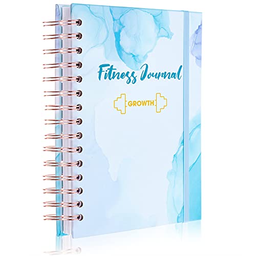 Xgood Fitness Journal Workout Planners Nutrition Planner with Diet & Calorie Tracker Daily Personal Health Tracker, 160 Pages(Blue)