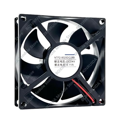 Ventilateur CC NTF2-8025DC24B DC24V de 80x80x25mm anti-surchauffe pour maintenance industrielle
