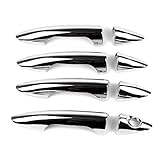 Dreamseek 4 Door Handle Decoration Cover Compatible with Hyundai Solaris Verna Accent 2012 2013 2014 2015 2016 2017 Exterior ABS Molding Protector Trim (Chrome Plated)