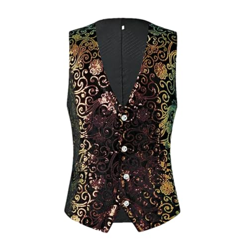 Costume à paillettes pour homme en velours doré de qualité supérieure