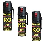 3er Set Pfefferspray 3x50ml Verteidigungsspray Tierabwehrspray Ballistol Jet