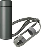【WEB限定セット】京セラ 水筒 セラマグ CERAMUG ストラップ セット ボトル 300ml スクリュー式 内面セラミック加工 真空断熱構造 保温 保冷 ダークグレー ボトル用ストラップ セージグレー MB-10SGY-SSGY-EC