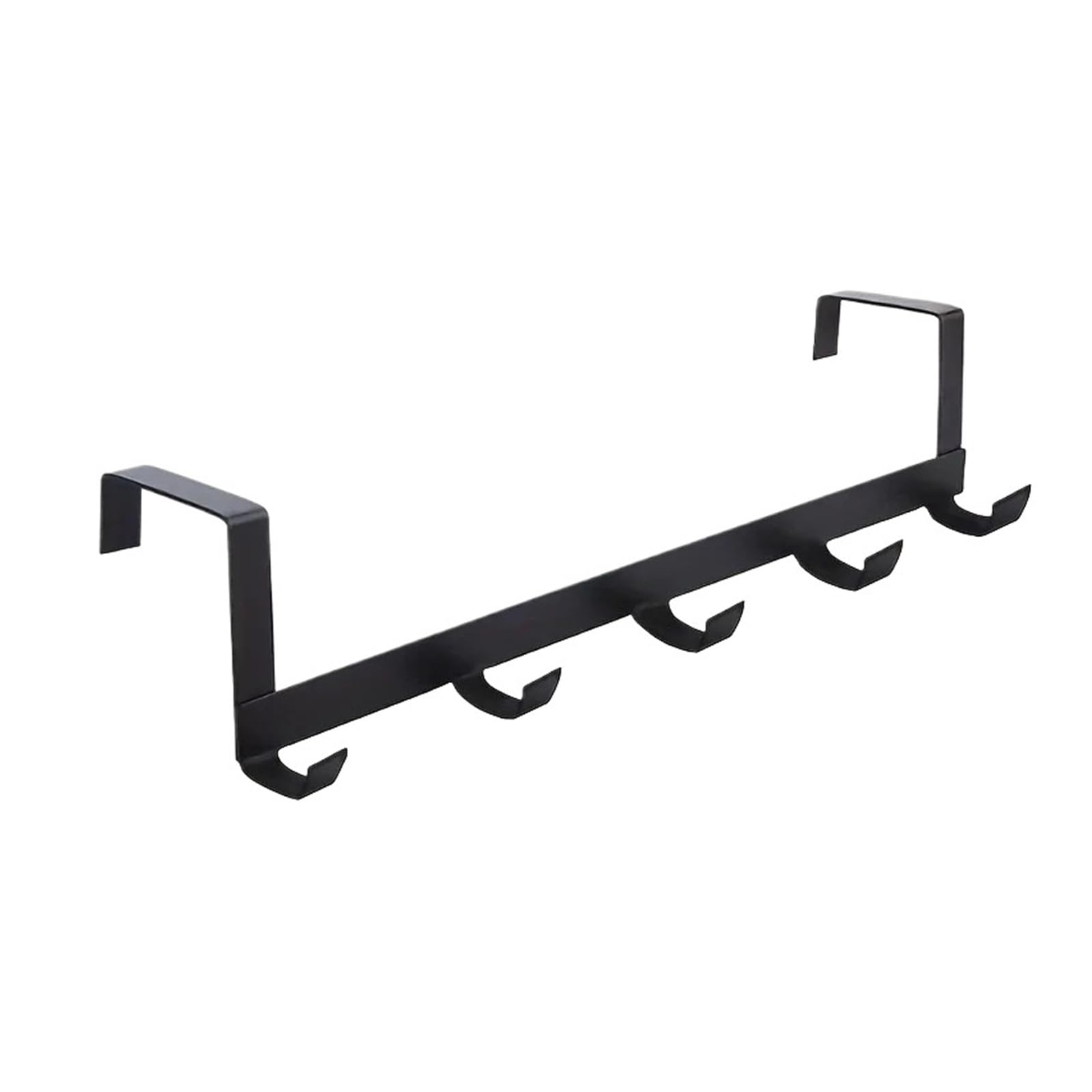 Zguouzantye Black Punch-Free Over-The-Door Rack For Hats Bags