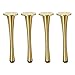 XBSXP Verstellbare Möbelbeine, Messing Schrankbeine rutschfeste verschleißfeste Sofa Beine Bett Couchtisch TV-Schrank Stützbeine Möbelfüße Ersatz 20 cm (4 Stück),13cm