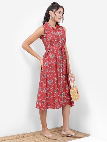 Image of Vishudh Women's Casual Dress | Comfortable Everyday Wear for All Occasions | Chic & Versatile Fashion for Women