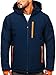 Produktbild BOLF Herren Winterjacke Skijacke Snowboardjacke mit Reißverschluss und Kapuze Bündchen Outdoor Freizeit HH011 Dunkelblau XL [4D4]