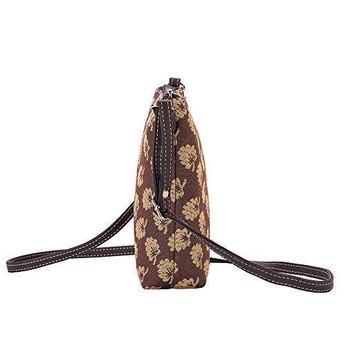 Signare Tapestry Small Crossbody Bag Sling Bag for Women with Jane Austen Design (SLING-AUST)2