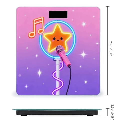 Báscula Digital de Baño con Pantalla LCD y Diseño Neon miniatura 2