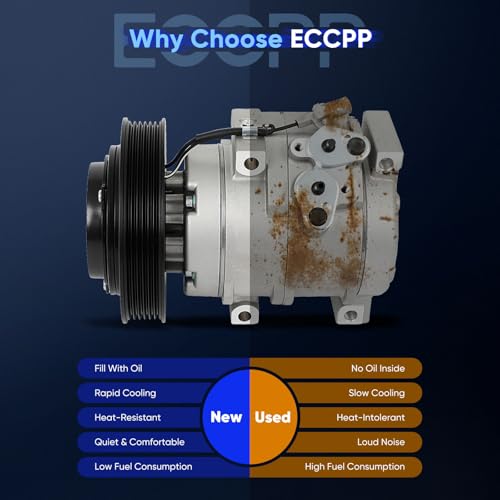 Image of ECCPP AC Compressor for Toyota Corolla Matrix 1.8L 2003 04 05 06 07 2008 AC Compressor for Car Rapid Cooling