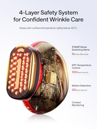 JMOON NouvelleSkin Facial Toning Device, FDA-Cleared Microcurrent Facial Device and Red Light Therapy for Face, 4 Modes & 5 Intensity Levels for Personalized Face Lift & Smoothing. M30U PR