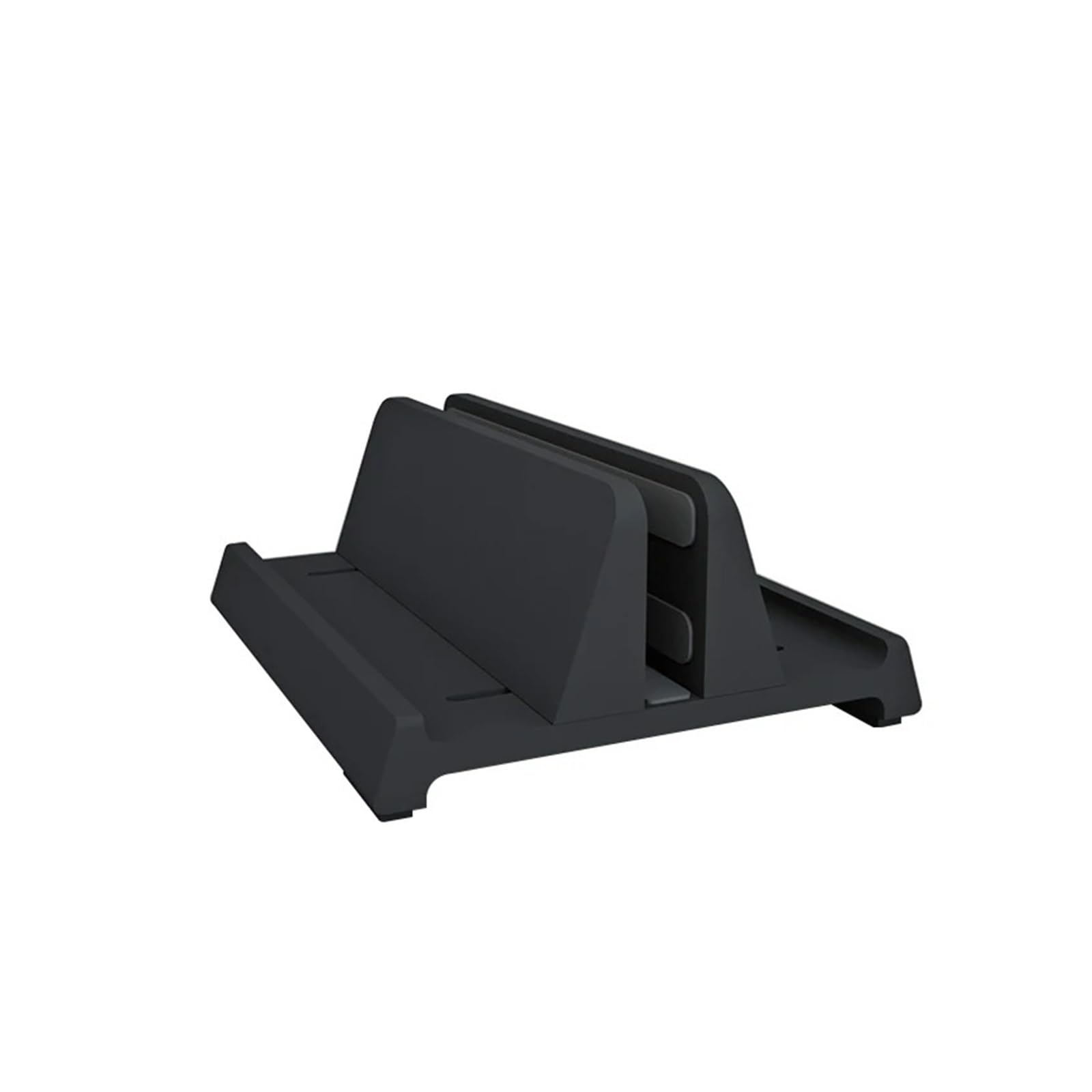 Support vertical pour ordinateur portable contre la surchauffe, silicone noir ajustable