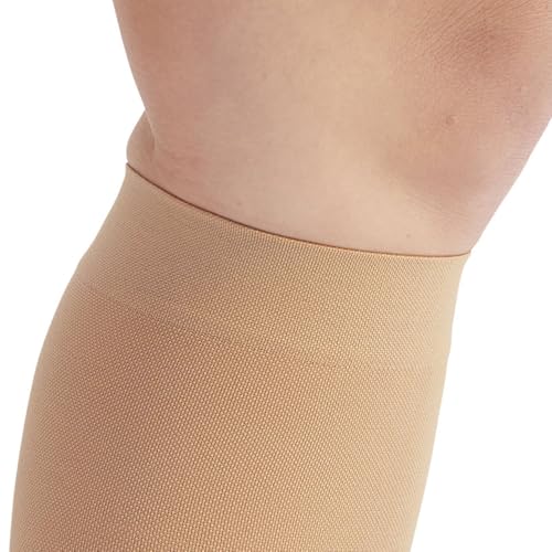 Ames Walker AW Style 200 Medical Support Closed Toe 20-30 mmHg Firm Compression Knee High Stockings Beige Small Wide3