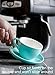 Sweese 403.402 Cappuccino Cup and Saucer Set, 6 Ounce Perfect for Specialty Coffee Drinks, Latte, Cafe Mocha and Tea, Turquoise