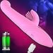 Vibrador de lengua del clítoris, vibrador femenino que carga la prenda impermeable vibrante del vibrador del silicón