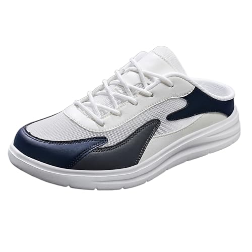 Generisch Zapatillas de correr para hombre, zapatillas de deporte, zapatillas de correr, zapatillas de deporte, par de zapatos de malla, un pie perezoso, sin talón, medias pantuflas, informales