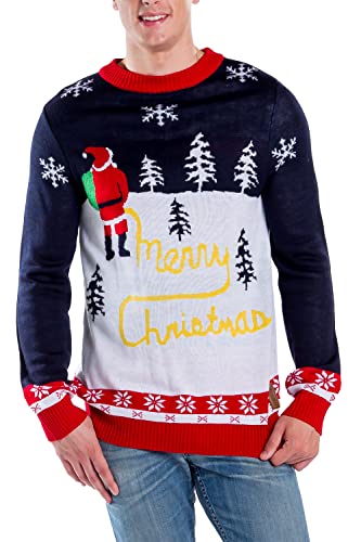 Tipsy Elves Erkekler için Çirkin Noel Kazakları - Tatil Partileri için Rahat Erkek Noel Kazakları
