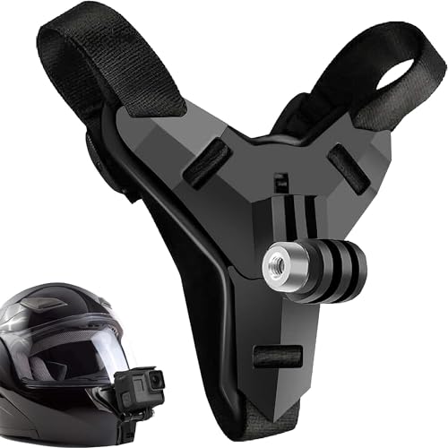 Motorrad Helmhalterung, Helm Kinnhalterung Chin Mount mit 1 Schraube für GoPro Hero 13/12/11/10/9/8/7/6/5/4/3, für Osmo Action, Session, SJCAM, AKASO, Campark, Polaroid, YI Action Cam(Schwarz) Motorrad Helmhalterung, Helm Kinnhalterung Chin Mount mit 1 Schraube für GoPro Hero 13/12/11/10/9/8/7/6/5/4/3, für Osmo Action, Session, SJCAM, AKASO, Campark, Polaroid, YI Action Cam(Schwarz)