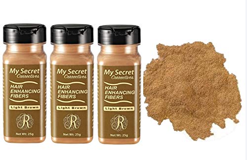 Hair Enhancing Fibers 25 gr Light Brown 3 Pack miniatura 1