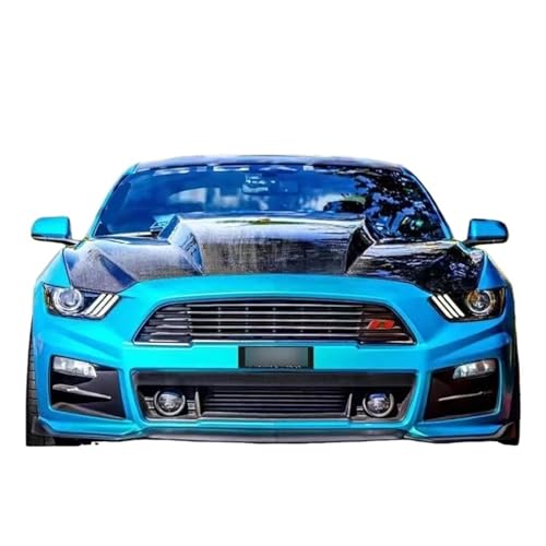 Capó de fibra de carbono compatible con Ford Mustang 2015-2017 ligero 4
