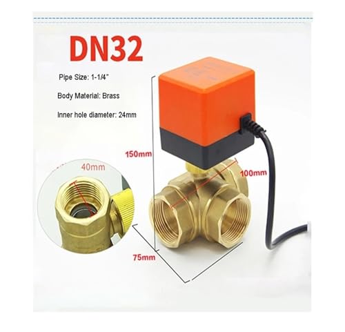 Vanne électrique 3 voies 1-1/4'' pour automatiser vos circuits d'eau - 4