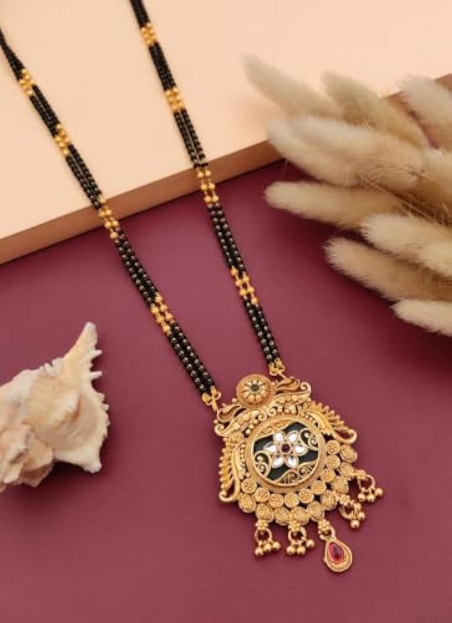 Heritage Mangalsutra with Dull Finish