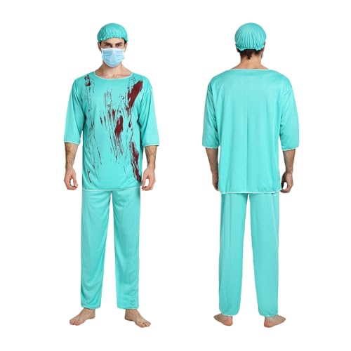Acunny - Disfraz de enfermera para mujer, disfraz de enfermera para Halloween | Conjunto de disfraces de cosplay para adultos y fiestas temáticas de terror y eventos